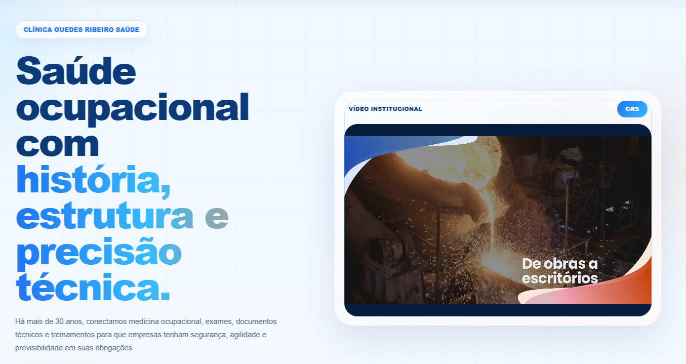 Referência visual do projeto Guedes Ribeiro — História e estrutura